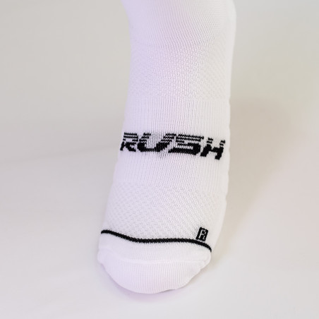 RUSH Short SOCKS WHITE - BLACK - Socquettes Cyclisme, Triathlon | Les4Nages