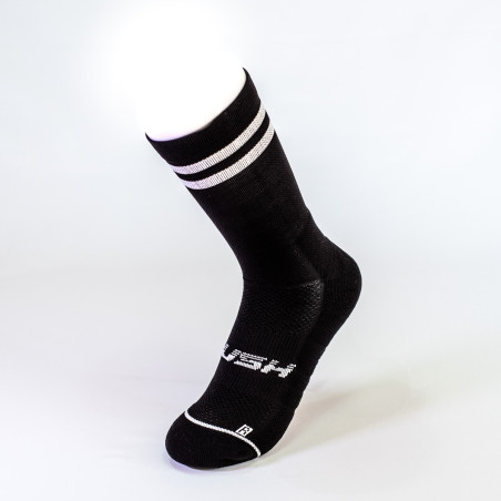 RUSH Short SOCKS BLACK - WHITE - Socquettes Cyclisme, Triathlon | Les4Nages