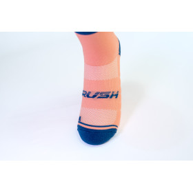 RUSH Med SOCKS SALMON - BLUE - Socquettes Cyclisme, Triathlon