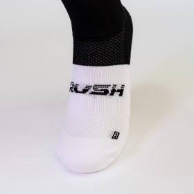 RUSH Med SOCKS BLACK - WHITE - Socquettes Cyclisme, Triathlon