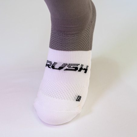 RUSH Med SOCKS METAL - WHITE - Socquettes Cyclisme, Triathlon | Les4Nages
