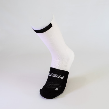 RUSH Med SOCKS WHITE - BLACK - Socquettes Cyclisme, Triathlon | Les4Nages