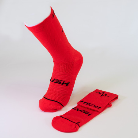 RUSH Med SOCKS RED - Socquettes Cyclisme, Triathlon | Les4Nages