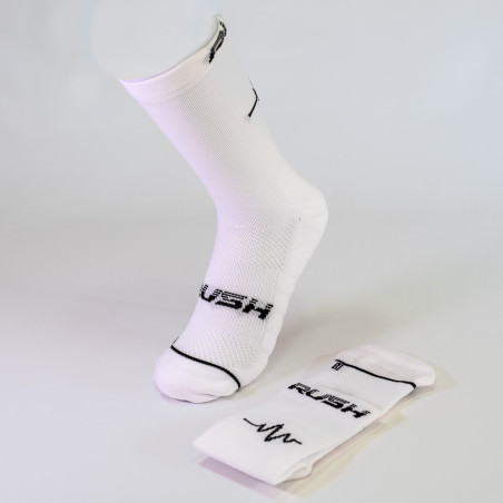 RUSH Med SOCKS WHITE - Socquettes Cyclisme, Triathlon | Les4Nages