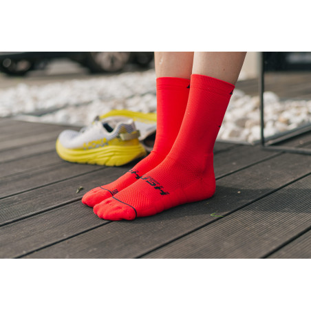 RUSH Med SOCKS RED - Socquettes Cyclisme, Triathlon | Les4Nages