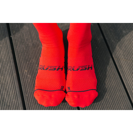 RUSH Med SOCKS RED - Socquettes Cyclisme, Triathlon | Les4Nages