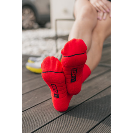 RUSH Med SOCKS RED - Socquettes Cyclisme, Triathlon | Les4Nages