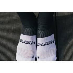 RUSH Med SOCKS BLACK - WHITE - Socquettes Cyclisme, Triathlon