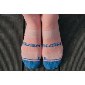 RUSH Med SOCKS SALMON - BLUE - Socquettes Cyclisme, Triathlon
