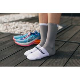 RUSH Med SOCKS METAL - WHITE - Socquettes Cyclisme, Triathlon