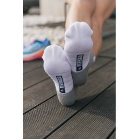 RUSH Med SOCKS METAL - WHITE - Socquettes Cyclisme, Triathlon