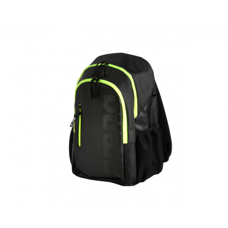 ARENA Spiky 3 Backpack 30 Dark Smoke Neon Yellow - Sac à Dos Natation & Piscine
