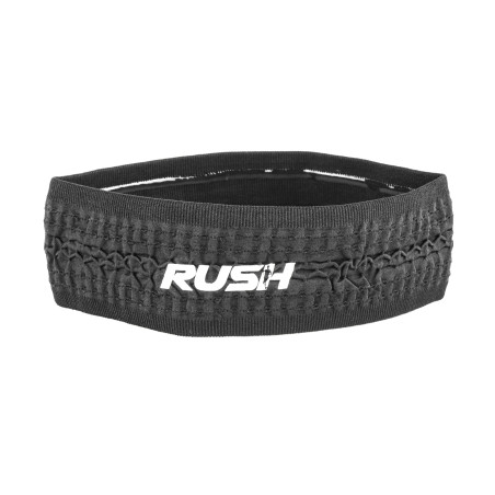 Headband Running RUSH - BLACK - Bandeau running léger, respirant, extensible et sans coutures | Les4Nages
