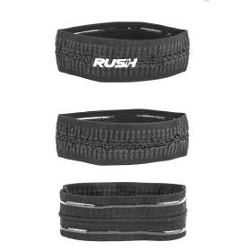 Headband Running RUSH - BLACK - Bandeau running léger, respirant, extensible et sans coutures