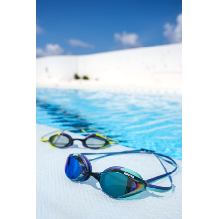 ARENA Python Mirror turquoise future dusk wate - Lunettes Natation | Les4Nages