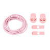 RUSH Lacets running FastLace striped Candy Pink - White