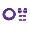 RUSH Lacets running FastLace striped Purple - White