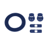 RUSH Lacets running FastLace striped Navy Blue - White