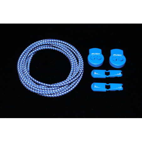 RUSH Lacets running FastLace reflective Royal Blue | Les4Nages