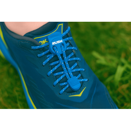 RUSH Lacets running FastLace reflective Royal Blue | Les4Nages