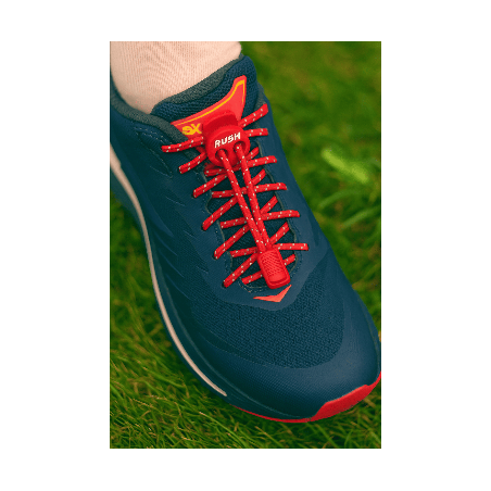RUSH Lacets running FastLace reflective Red | Les4Nages