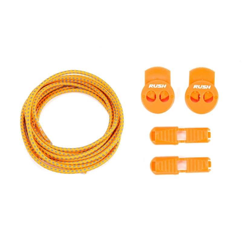 RUSH Lacets running FastLace reflective Neon Orange | Les4Nages