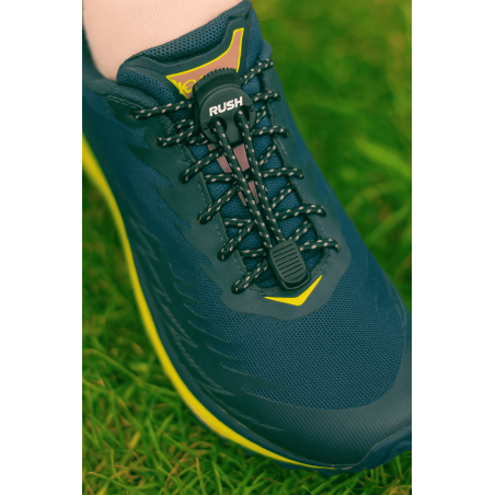 RUSH Lacets running FastLace reflective Black | Les4Nages