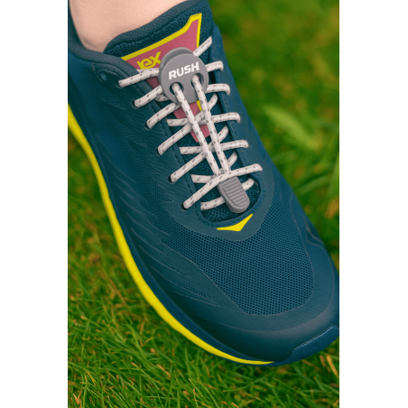 RUSH Lacets running FastLace reflective White | Les4Nages