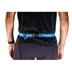 Ceinture porte dossard RUSH Basic Race belt Blue avec 3 points