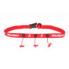 Ceinture porte dossard RUSH Basic Race belt Red avec 3 points