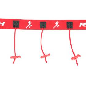 Ceinture porte dossard RUSH Basic Race belt Red avec 3 points
