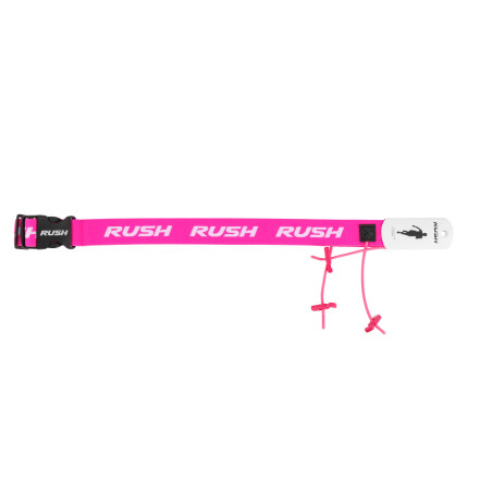 Ceinture porte dossard RUSH Basic Race belt Pink avec 3 points | Les4Nages