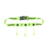 Ceinture porte dossard RUSH Basic Race belt Jaune avec 3 points