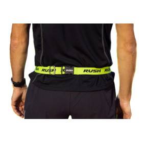 Ceinture porte dossard RUSH Basic Race belt Jaune avec 3 points