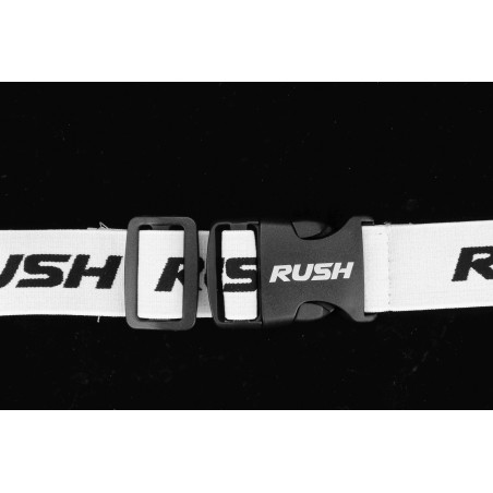 Ceinture porte dossard RUSH Basic Race belt Blanc avec 3 points | Les4Nages