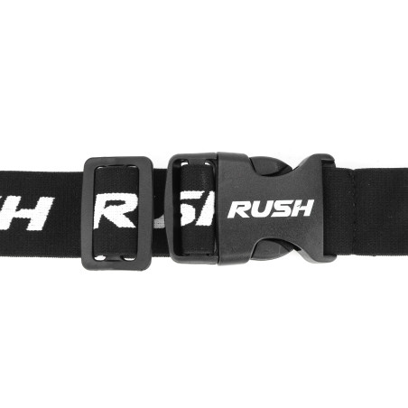 Ceinture porte dossard RUSH Basic Race belt Black avec 3 points | Les4Nages