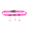 Ceinture porte dossard RUSH Basic Race belt Pink avec 3 points