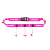 Ceinture porte dossard RUSH Energy Race belt Pink avec 3 points de fixation et 6 porte gels