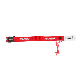 Ceinture porte dossard RUSH Energy Race belt Red avec 3 points de fixation et 6 porte gels