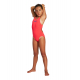ARENA Solid swim tech Junior Fluo Red - Maillot Fille Junior