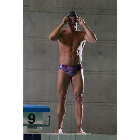 ZEROD GLITCHER - Slip de bain Natation Homme | Les4Nages