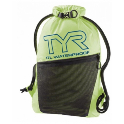 Mesh Bag TYR Alliance Waterproof Sack Pack 17 litres - Jaune Fluo - Sac étanche piscine