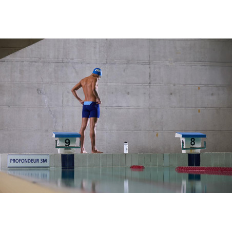  Boxer ROYAL BLUE/SKY BLUE - Aquashort boxer Natation Homme Zerod | Les4Nages