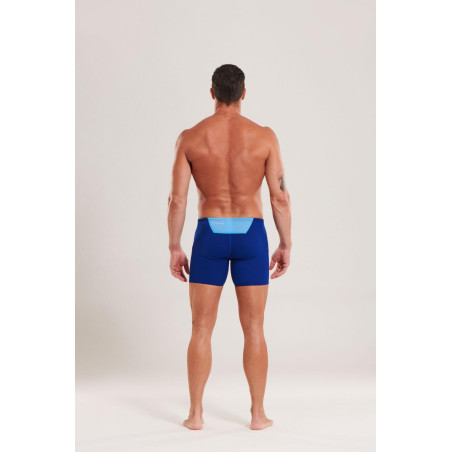 ZEROD ROYAL BLUE/SKY BLUE - Aquashort boxer Natation Homme | Les4Nages