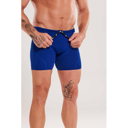 ZEROD ROYAL BLUE/SKY BLUE - Aquashort boxer Natation Homme | Les4Nages
