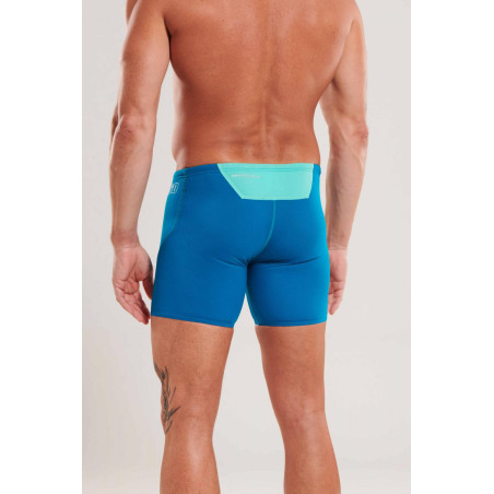 ZEROD EMERALD GREEN/MINT - Aquashort boxer Natation Homme | Les4Nages