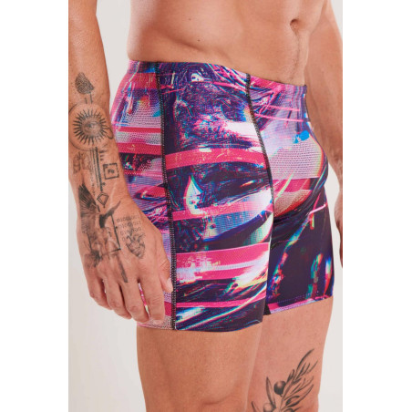 ZEROD GLITCHER - Aquashort boxer Natation Homme | Les4Nages