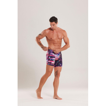 ZEROD GLITCHER - Aquashort boxer Natation Homme | Les4Nages