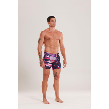 ZEROD GLITCHER - Aquashort boxer Natation Homme | Les4Nages