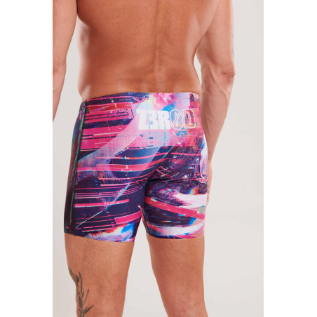 ZEROD GLITCHER - Aquashort boxer Natation Homme | Les4Nages